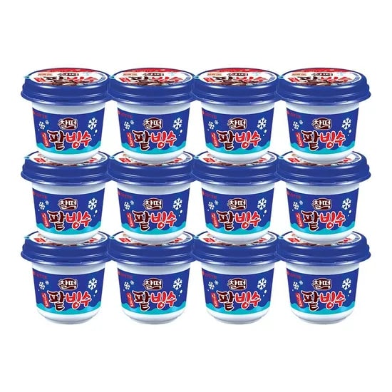 찰떡 일품 팥빙수 아이스크림 240ml 12개입