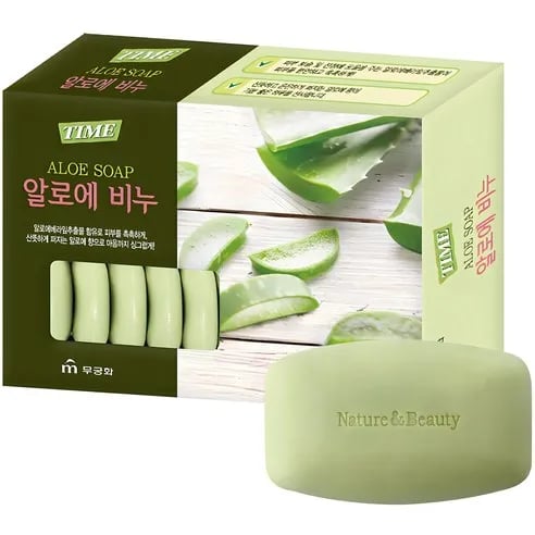 무궁화 타임 알로에 비누 90g 16개입