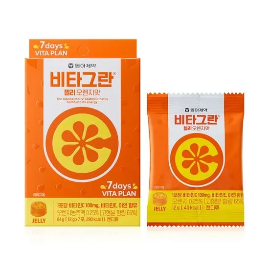 동아제약 비타그란 구미젤리 오렌지맛 21포 252g