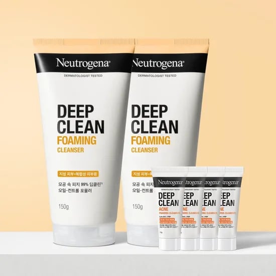 뉴트로지나 딥클린 포밍 클렌저 150ml 2개