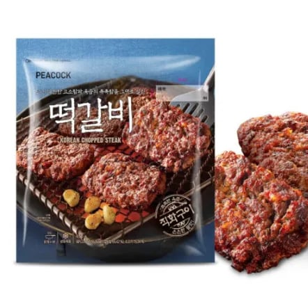 피코크 직화구이 떡갈비 450g 4팩