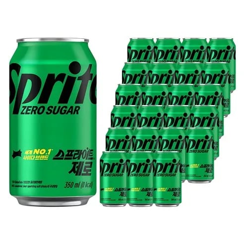 스프라이트 제로 사이다 350ml 24개