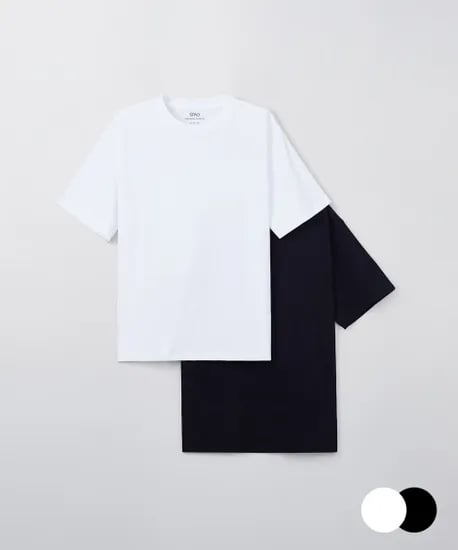 스파오 COOL 루즈핏 반팔티 2팩