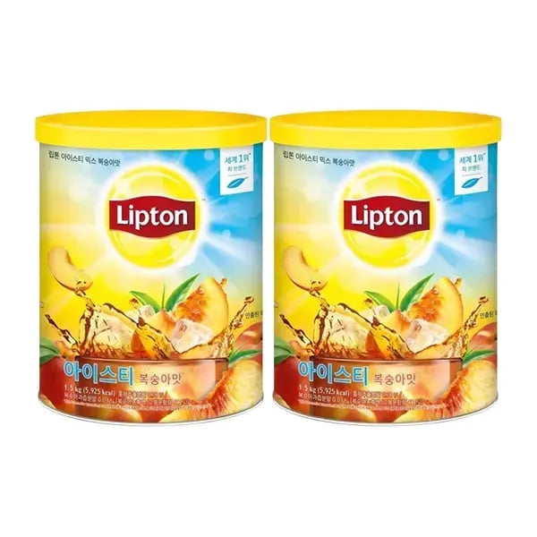 립톤 아이스티 복숭아맛 1.5kg 2개