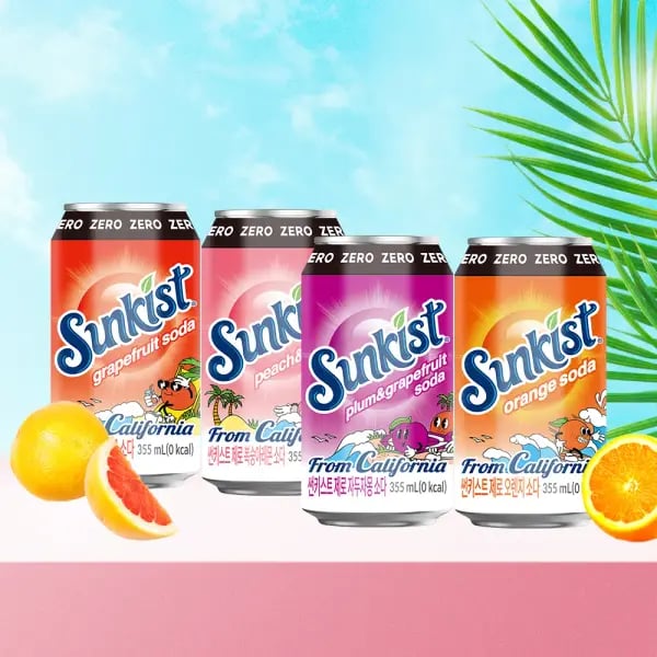 썬키스트 제로 소다 355ml 48개