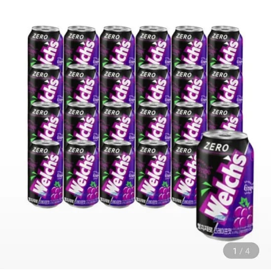 웰치스 제로 포도맛 355ml 24캔