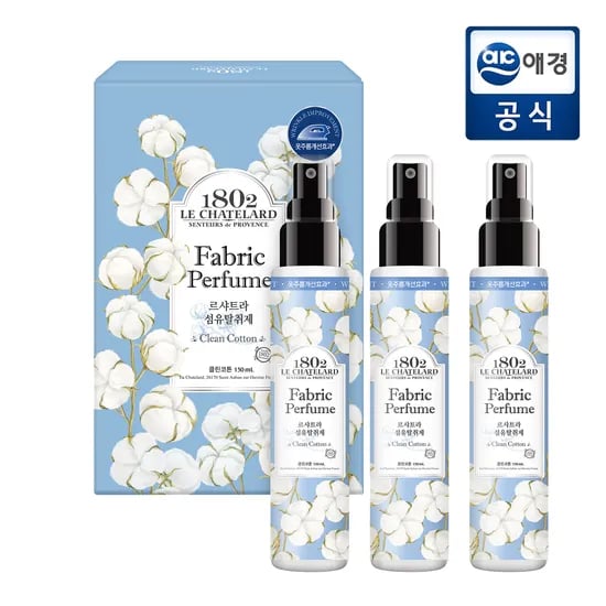 롯데온) 르샤트라 클린코튼 섬유탈취제 150ml 3입5,610원