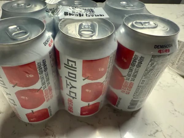 씨유) 데미소다 레드애플 6캔 100원 (음료구독+우주패스)
