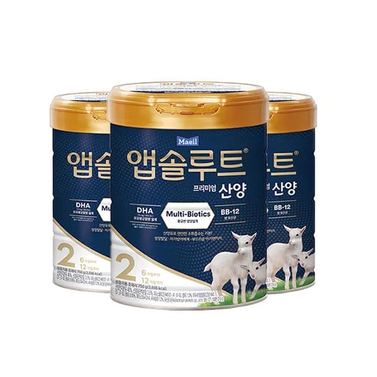 매일유업) 앱솔루트 산양분유 2단계 3캔 88,560원