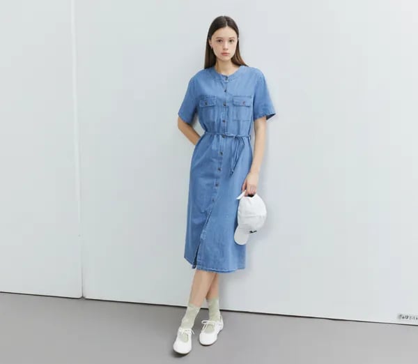네이버 라이브예고) 틸버리 오픈형 데님 플레어 원피스 53,460원 등 다양