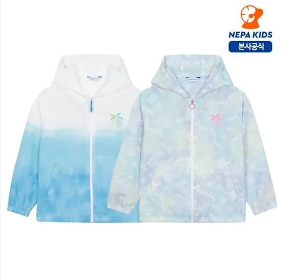 롯데온) 네파 키즈 초경량 바람막이 여름용 34,500원