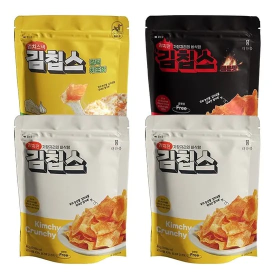 롯데온) 더다믐 김칩스 오리지널 4봉 10500원