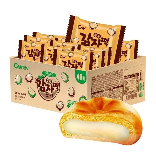 롯데온) 청우 오즈랜드 쫀득감자떢쿠키 40개 11,520원