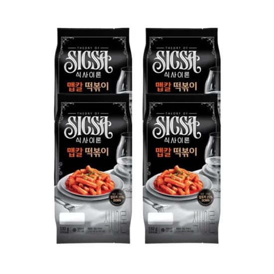 롯데웰푸드자사몰) 맵칼떡볶이 4팩 17000원