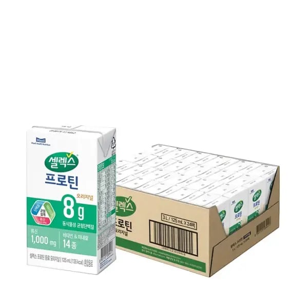 11번가) 60분 러시 셀렉스 마시는 프로틴 음료 오리지널 팩 125ml 24개 15,580원
