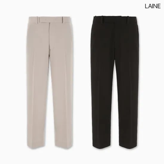 롯데온) LAINE 남성 스트레이트 스판 슬랙스 9,900원