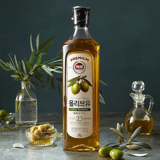 사조몰) 해표 압착 올리브유 900ml 1개 12,300원