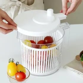 gs샵)콤팩트 만능 야채 탈수기 핸들 손잡이형 2.5L 8900원 무배