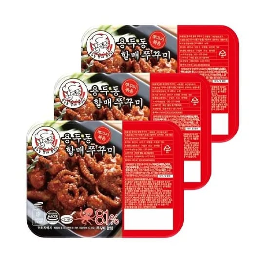 11번가)용두동할매쭈꾸미 300g 3팩 18,400원