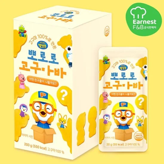 롯데온) 뽀로로 100% 고구마바 10개+10개 19,940원
