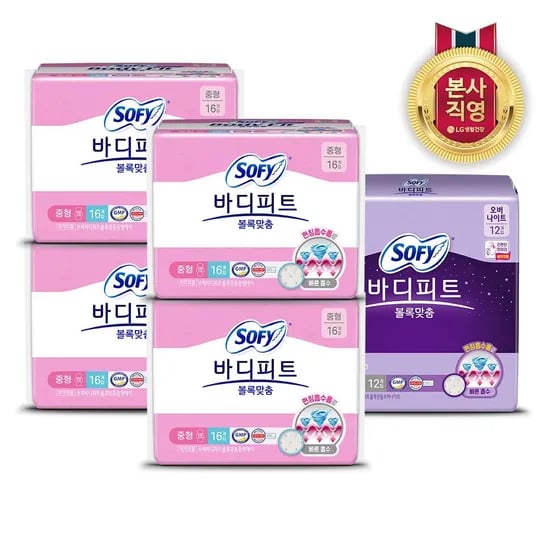 롯데온) 쏘피 대형 16P 4팩+오버나이트 12P 1팩, 11,950원 무배