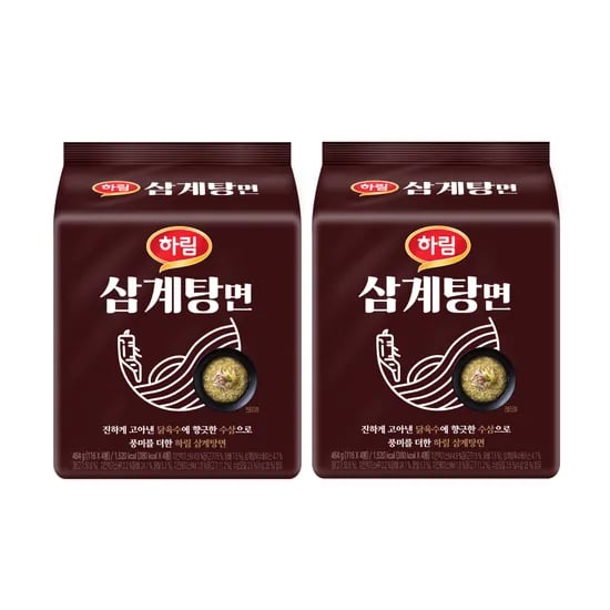 롯데온) 더미식 하림 삼계탕면 116g 8개입 9,640원