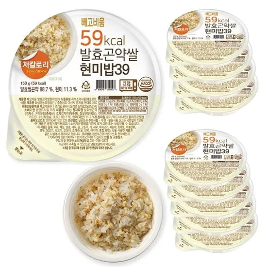 롯데온) 발효곤약 쌀현미밥39 150gx10팩 19,760원