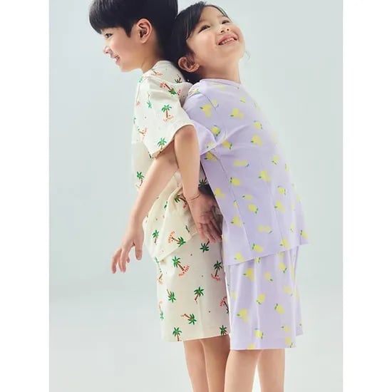 옥션)탑텐키즈 25년SS 공용 뱀부 반팔 라운지 셋업 6,820원