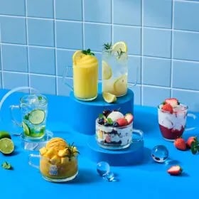 GS샵) 글라스락 내열강화 350ml 머그컵 4개/ 450ml 시리얼 머그 2개/ 550ml 머그컵 4개 무배 9900원