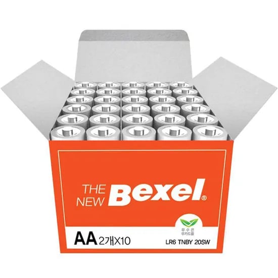 토스) 벡셀 더뉴 알카라인 건전지 aa 20알 6500원 무배