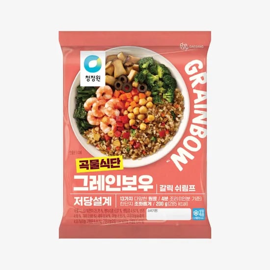 B마트) 그레인보우 갈릭쉬림프 저당 잡곡밥 2,960원