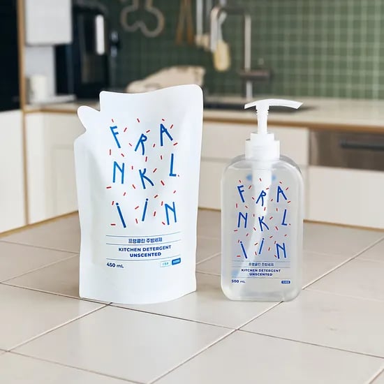 29cm) 프랭클린 비건 주방세제 500ml 1개 +리필 450ml 3개 (사은품 프랭클린 수세미) 22,533원 무배