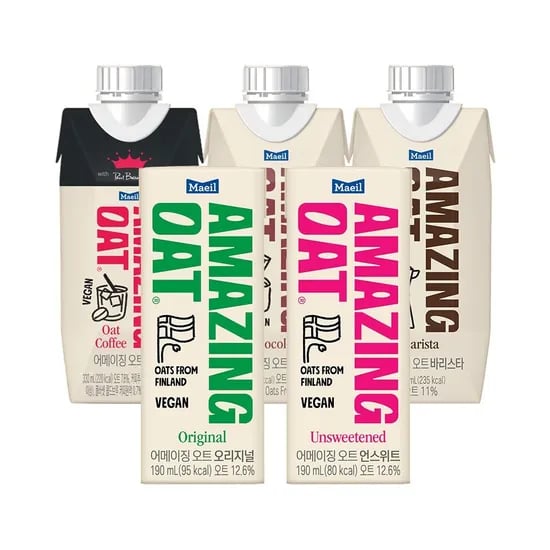롯데온) 어메이징오트 오리지널 /언스위트 190ml  24팩 10770원  토스페이