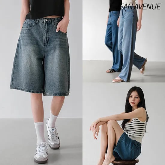 gs샵) S~2XL 썸머텐셀 후들 라이트 데님 팬츠 2기장 22,700원 무배