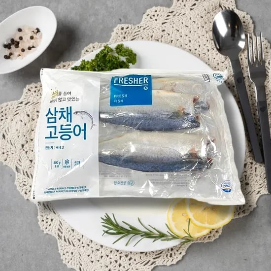 롯데온) 가시제거 국내산 순살 고등어 구이용 800g (6-8팩) 10,540원