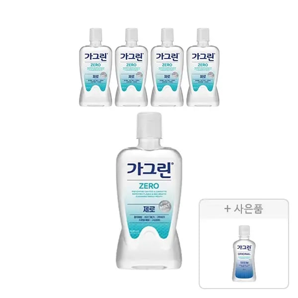 11번가) 가그린 제로 820ml 5개+오리지날 100ml 18,900원