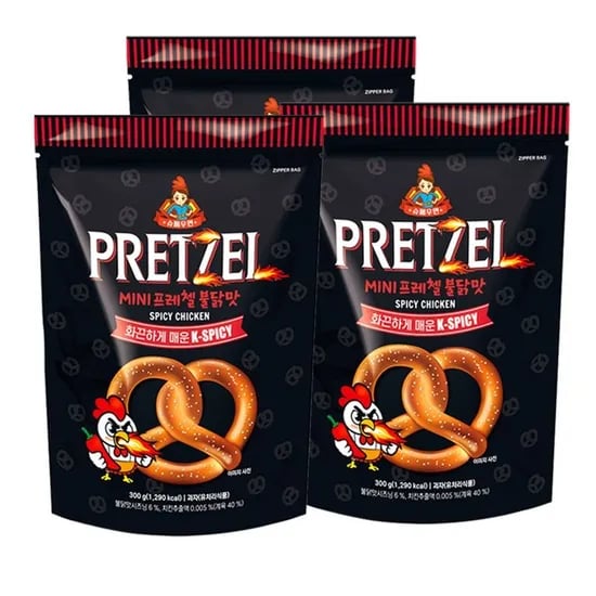 슈퍼우먼 미니프레첼 불닭맛 300g 3봉