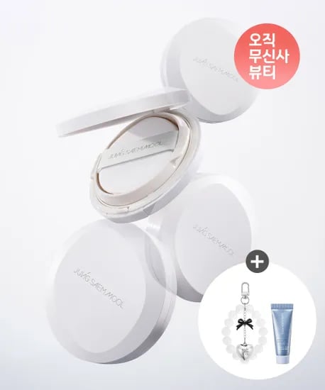 정샘물 프로래스팅 결핏 메쉬쿠션 키링 랩핑마스크 증정