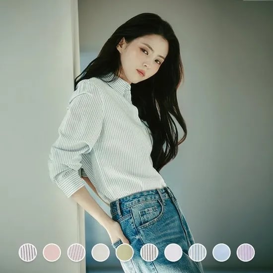 지오다노 코튼린넨셔츠