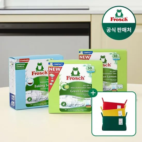 프로쉬 올인원 식기세척기세제 50개입 미니 2개 + 30개입 1개
