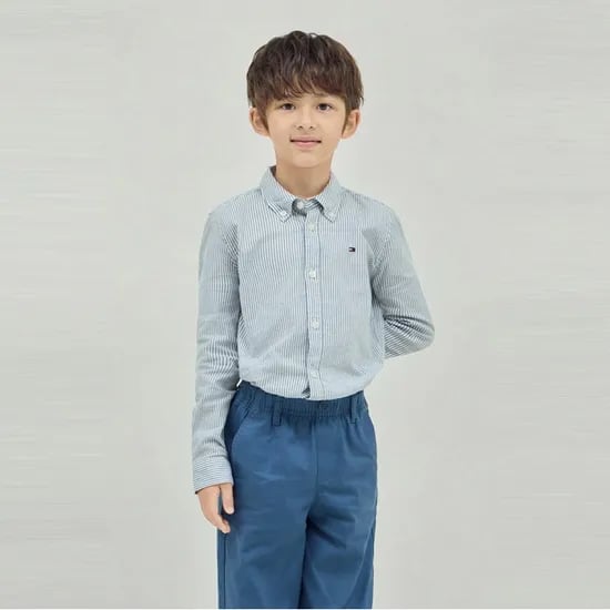 타미힐피거 스트레치 스트라이프 셔츠
