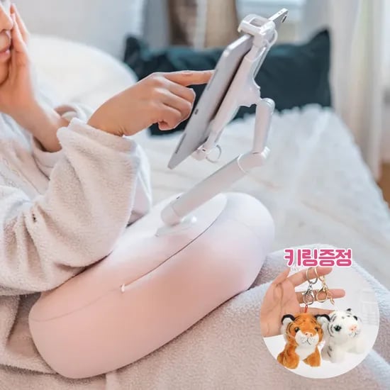 몽글 구름 베개 거치대 키링 증정