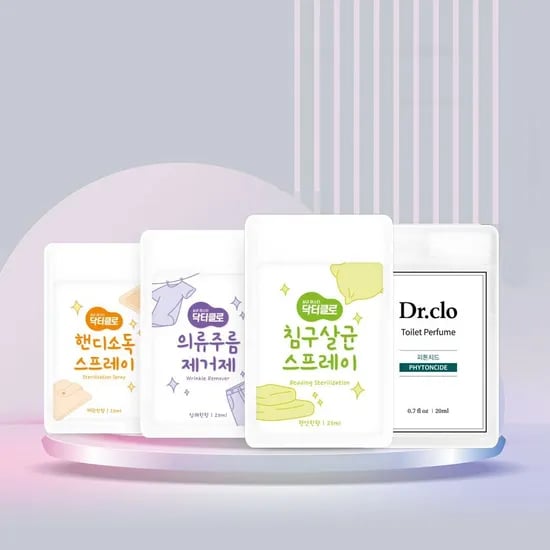 닥터클로 트래블키트 여행용 살균 4종세트