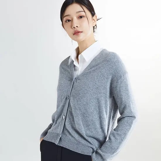 스파오 캐시미어블렌드 브이넥 카디건