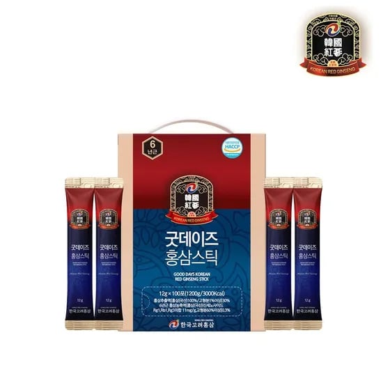 한국고려홍삼 굿데이즈 6년근 홍삼스틱 100포