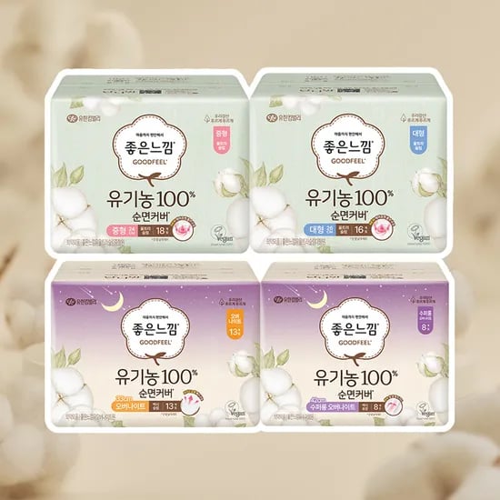 좋은느낌 유기농순면 울날중 18개입 6팩 외 다양 16,900원
