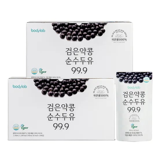 바디랩 검은약콩 순수두유 20포 2박스