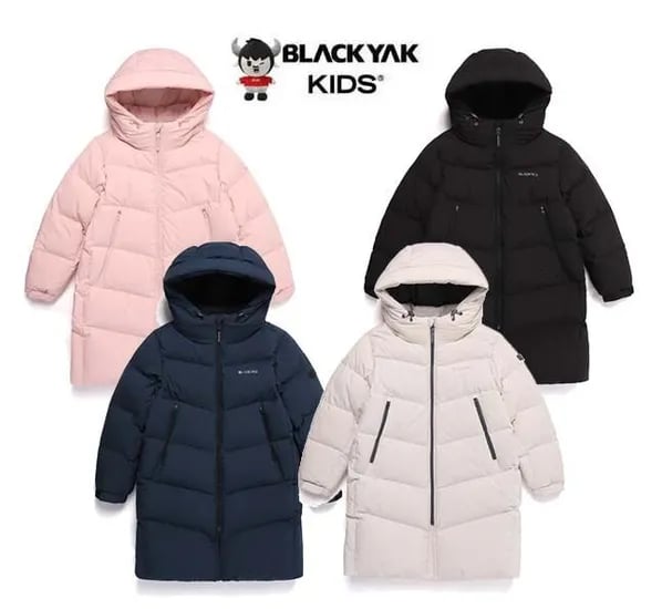 블랙야크키즈 덕롱다운 블랙