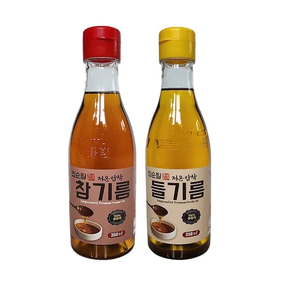 참기름 들기름 350ml 6개