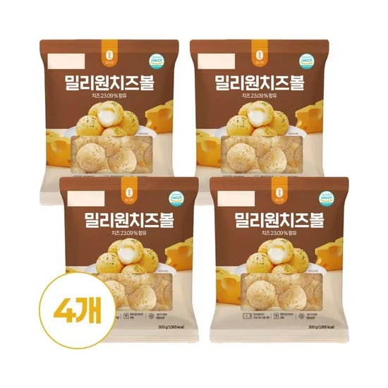 마치 밀리원 모짜렐라 치즈볼 300g*4팩